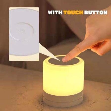 Syv-farget atmosfære liten nattlampe utendørs telt belysning lampe nattlampe bok bordlampe