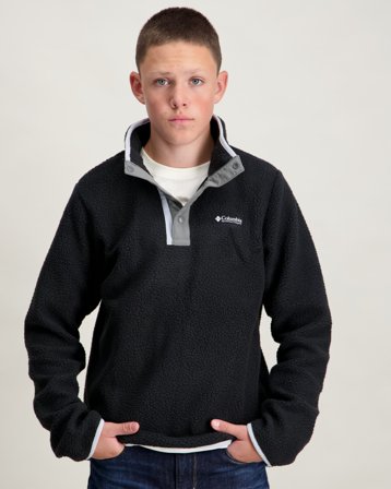 Columbia Helvetia II Half Snap Fleece Schwarz Pullover Jungen - Kids Brand Store