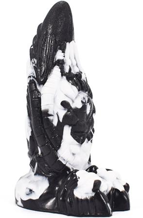 Rhegax Dildo Black-White 20 cm Dragon dildo - Blushme.se