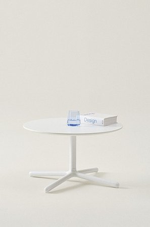 Jotex - Soffbord ø 60 Cm Aluminium - MDF Vit WALTON - Köp Soffbord hos Jotex