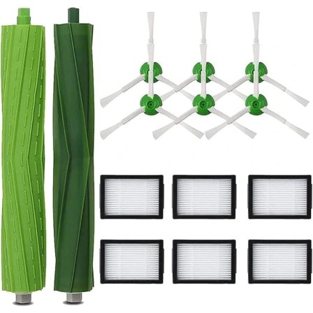 Tilbehørssæt til Roomba E5 E6 I3 I3+ I7 J7 J7+ E5154 E5158 Komplet reservedelssæt til reservedele, sidebørster, filtre