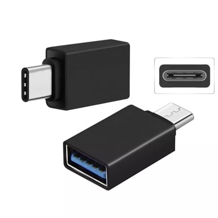 Supersnabb USB C - USB 3.0 -sovitin, musta