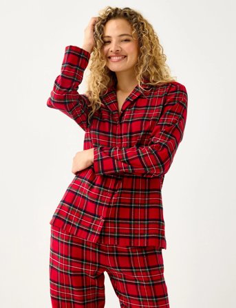 Lindex Nightshirt Flannel Check - Red - L