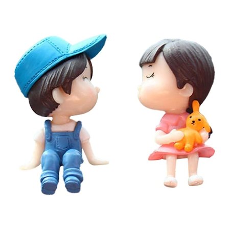 Søt Tegneseriepar Dukke Bil Dashbord Par Ornament Bil Interiør Dekorasjon