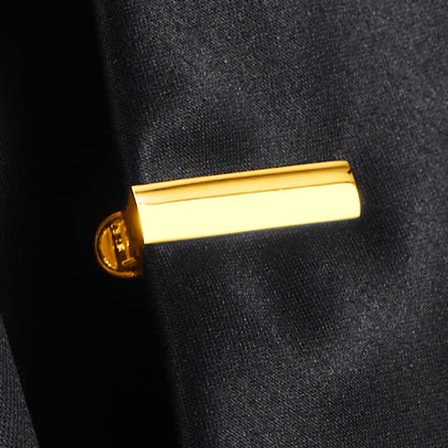 Pasador de corbata dorado mini para hombres - Pasadores de corbatas para corbatas estrechas