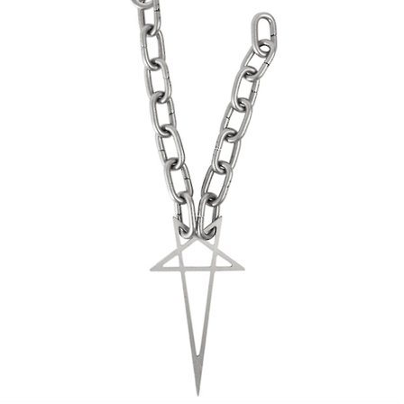 Trend Silver Color Chain Pentacle Halsband Punk Krage Chokers Halsband
