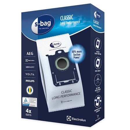 Electrolux pölynimurin pussi E 201S S-bag Classic Long Performa
