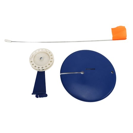 Isfiske Tip Up Flaggsett Bærbar Vinterfiske Stang Indikator Flagg Flytende Base Utstyr