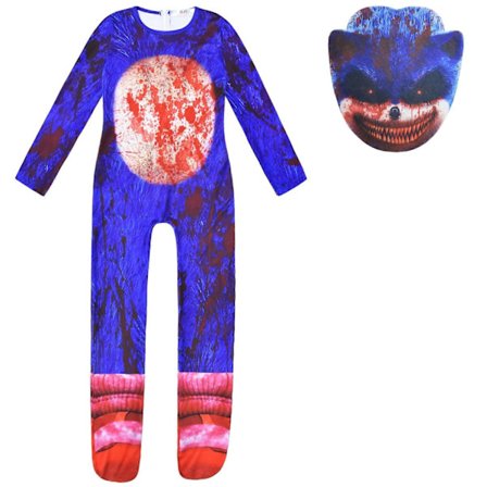 Halloween-kostymer Sonic feriefest karaktermodellering jumpsuit-WELLNGS