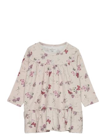 Nbffiana Ls Dress Dresses & Skirts Dresses Baby Dresses Long-sleeved Baby Dresses Multi/mönstrad Name It