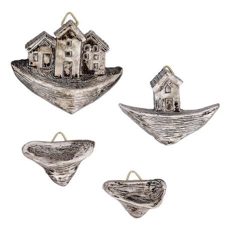 Harpiks Mikro Landskap Liten Husdekorasjon Livaktig Form Fisk Akvariumdekor for Husholdning