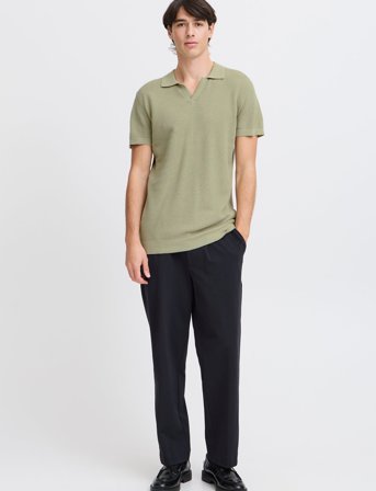Casual Friday Cfmateo Ss Structured Polo Knit - Green - M