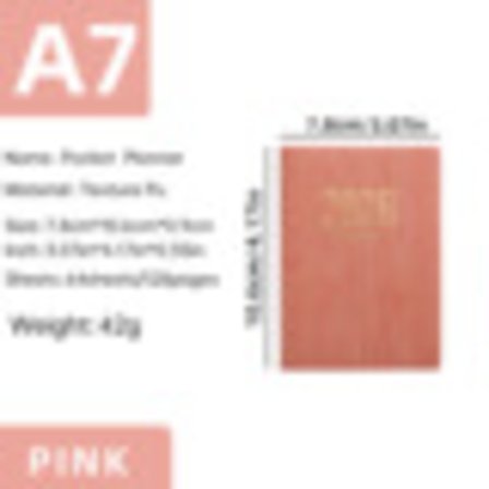 365-dagars 2025 Portabel A7 Fickplanerare PU-Omslag Daglig Veckoplaneringsbok Kalender Journal Skolmaterial Kontorsmaterial Agenda NY