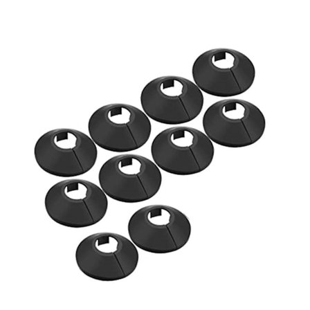 10 stk. Radiatorrørdæksel Glat overflade Let at installere Praktisk vægrørsdekoration Hjemmeforsyning