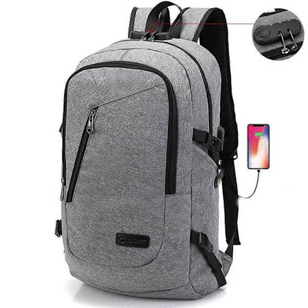 Stöldskydd Laptop Ryggsäck 15,6 Tum Vattentät Hane Med USB Laddningsport Arbetsryggsäck Funktionell Ryggsäck Laptop Ryggsäck