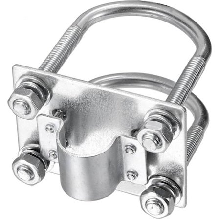 Antennmastklämma Fäste med U-bultar Rostskydd Klämma Panel Rör Montering Hårdvara för Utomhus LoRa Antenn Helium Miner Antenn WiFi Antenn, 4G L