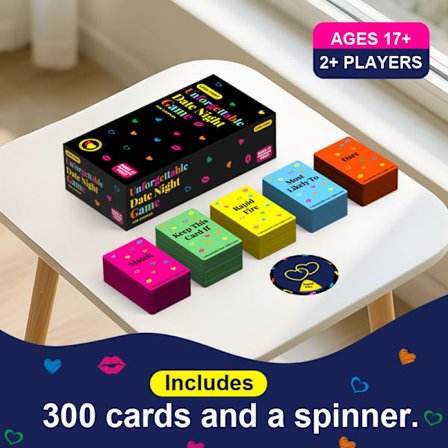 Uuden parin hauskoja ja monipuolisia korttipelejä, paripelejä, pulmaleluja, juhlalautapelejä