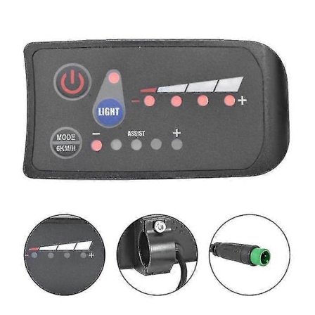 36V LED E-Bike Mätare Display S810 IP65 Vattentät för Elcykel 6PIN