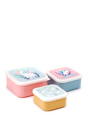 Puckator Set Of 3 Lunch Box S/M/L - Multi/patterned - ONE SIZE