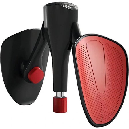 Bekkenbunntrener for kvinner og menn, justerbar lår-trener for indre lår, hofte, arm, ben og ryggtrening (svart)