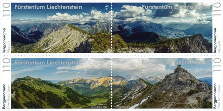Liechtenstein - Bjergtagende panorama - Postfrisk sæt 4v