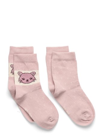 Minymo Baby Socks (2-Pack) - Pink - 15 8