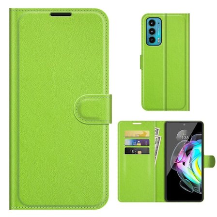 Classic Motorola Edge 20 Läppäkotelo - Vihreä