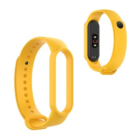 Xiaomi Mi Smart Band 6 / 5 blank silikone-urrem - Gul