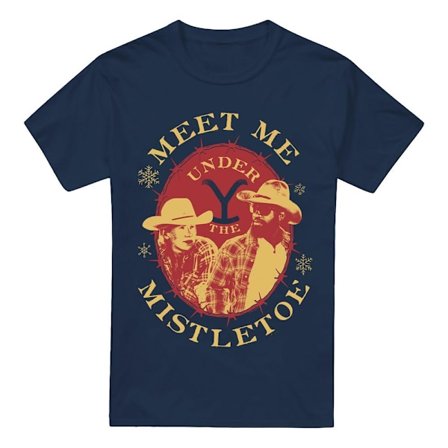 Yellowstone Herr Meet Me Under The Mistletoe Jul T-shirt