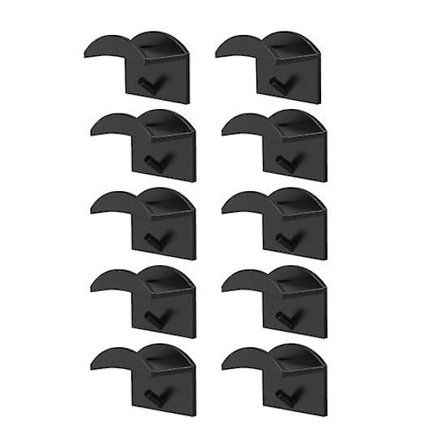 10 stk. Hatteopbevaringskroge Vægmonteret Selvklæbende Punch-fri Anti-slip Baseball Cap Display Peaked Hat Opbevaringsstativ Tøjbutik Cap Holder (FMY)