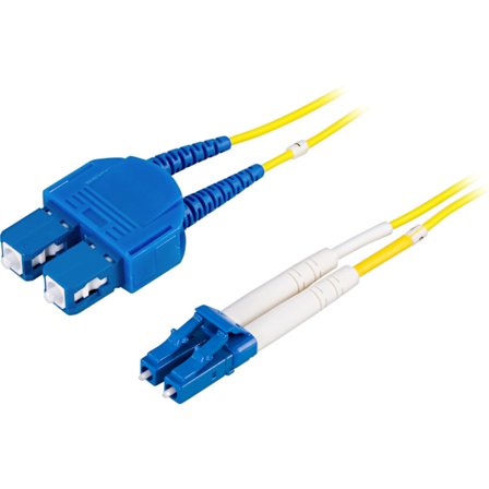 OS2 Fiber cable, LC - SC, duplex, singlemode, 7m