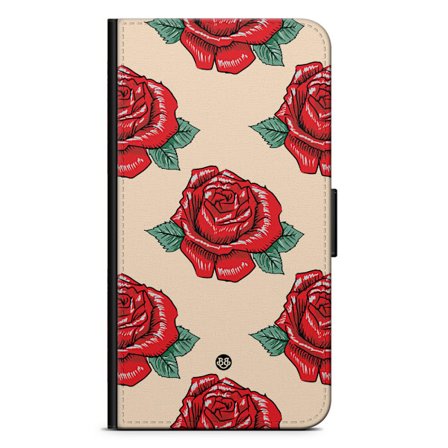 Bjornberry iPhone 14 Plus Fodral - Rosor Mönster