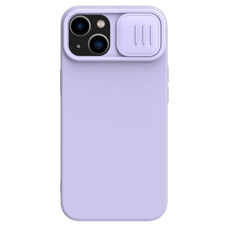 Nillkin CamShield Silky Silicone Case iPhone 14 Plus-etui med kamerabeskytter Lilla