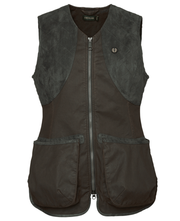 Chevalier Vintage Dogsport Vest Women Leather Brown