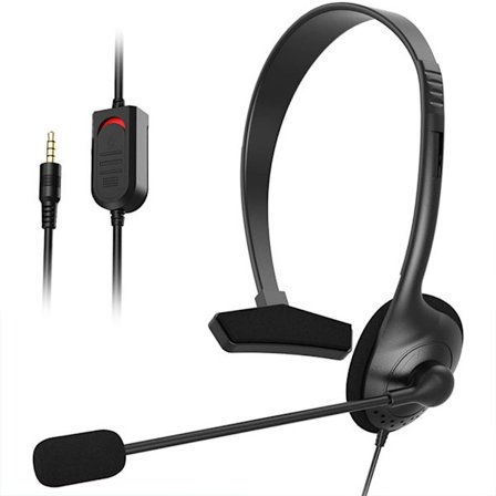 USB Headset med Mikrofon Enkeltsidet Computer Headset Let Call Center Kablet Headset til PC/Laptop/Computer
