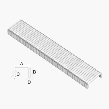 Häftklammer No. 80 12 mm