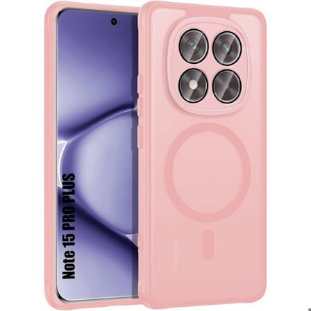 Cover til Xiaomi Redmi Note 15 Pro Plus 5G - med Magnetisk Ring og Kamera Beskyttelse - Rosa