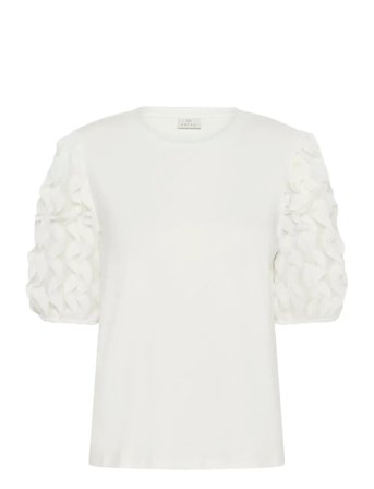 Kalinda Frill T-Shirt White Kaffe