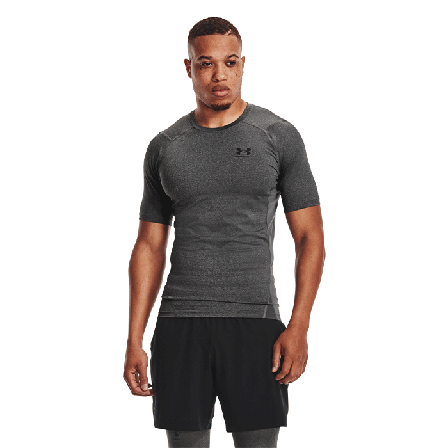 Under Armour UA HG Armour Comp SS, Carbon Heather