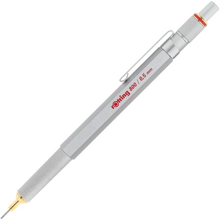 Rotring 800 Mekanisk Blyant 0.5 Sølv