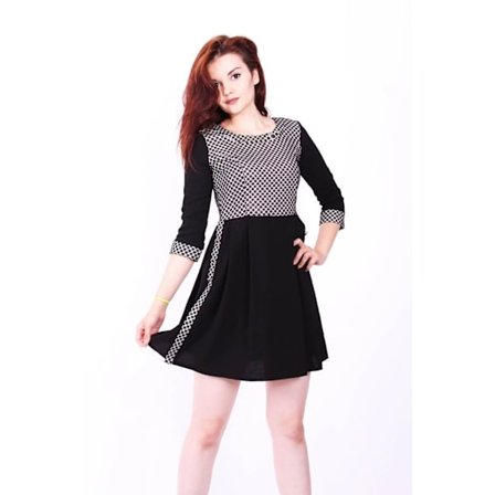 Snygg Dam Klänning -Korta klänning