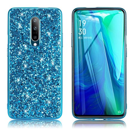 Glitter OnePlus 8 kuoret - Sininen