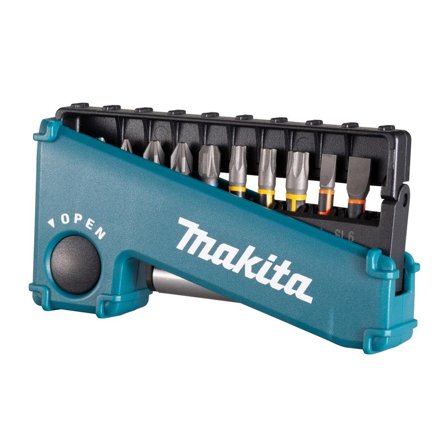 Makita E-03573 Bitssats 11 delar, Borra & mejsla