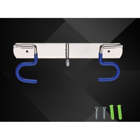 (2 Moppkrokar)Väggmonterat mopp- och kvasthållare, mopphållare för väggmontering, verktygsförvaring för moppramar