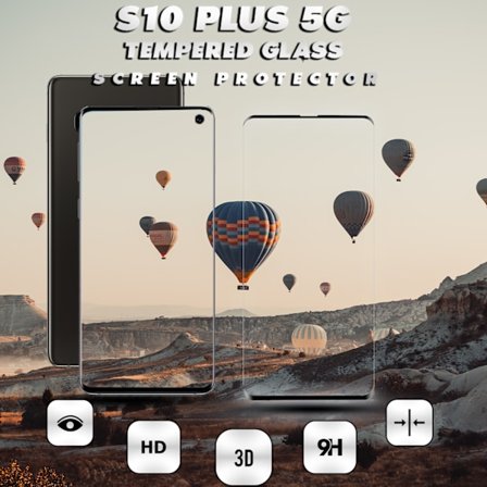 Samsung Galaxy S10 Plus 5G - Härdat Glas 9H – 3D Skärmskydd - Super kvalitet