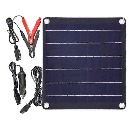 10W Solpanel Kit 12V Vandtæt Solar Vedligeholdelseslader Bærbar Solcelleoplader Bilbatterivedligeholder