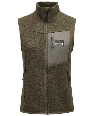 Lundhags W's Flok Wool Pile Vest Forest Green
