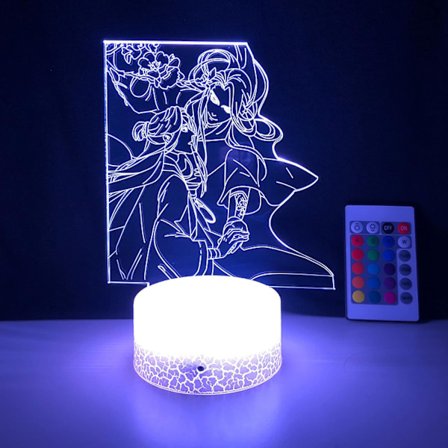 Anime LED-lys Tian Guan Ci Fu til soveværelsesindretning, natlys, fødselsdagsgave, BL Manga-værelse, 3D-lampe, Heaven Official's Blessin
