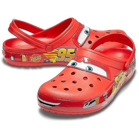 UNISEX Crocs Classic Clogs Lynet McQueen Bil Hull Sko Tøffel 100% Ny - Perfekt hvid