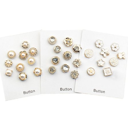30st gratis sömnadsbrosch pärla strassknapp 4 - high quality